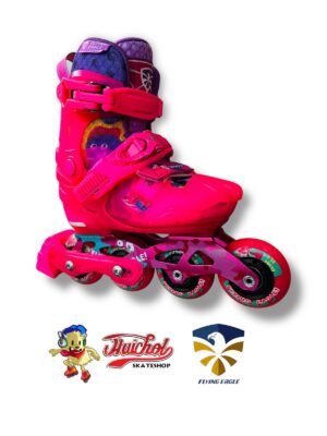 PATINES FLYING EAGLE MODELO L8 ROSA-MORADO