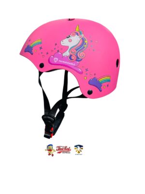 PROTECCIONES FLYING EAGLE CASCO ROSA UNICORNIO