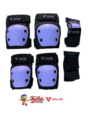 PROTECCIONES V ROLLER MORADO NEGRO