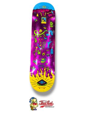 TABLA ALEBRIJE STICKERS MORADO 8.25