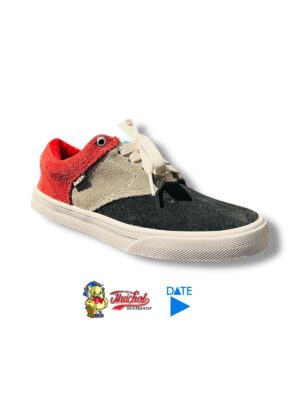 TENIS DATE NEGRO, BEIGHE Y ROJO