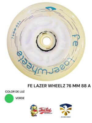LLANTAS FLYING EAGLE FE LAZER 76 mm 88 A luz verde letras azul