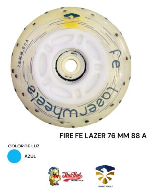 LLANTAS FLYING EAGLE FIRE FE LAZER 76 mm 88 A con luz azul