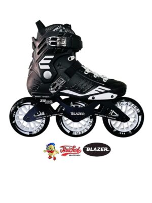 PATINES BLAZER SPEED BLANCO NEGRO DE 3 RUEDAS blancas