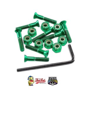 TORNILLOS CATRINA COLOR VERDE (INCLUYE LLAVE)