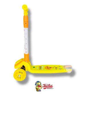 SCOOTER AJUSTABLE POLLO MUSICAL CON LUZ AMARILLO