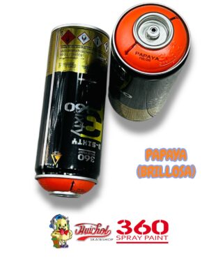 LATAS 360 SPRAY PAINT COLOR PAPAYA BRILLOSA 400ml
